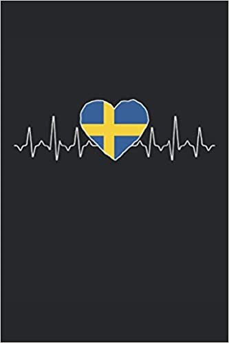 indir Notizbuch: Blanko Notizheft mit Schweden Cover | 120 linierte Seiten | Softcover | A5 Format | perfekt für Notizen, Texte, Aufzeichnungen etc.