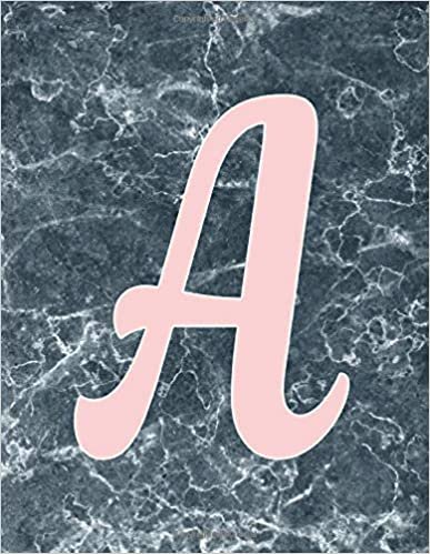 indir Rose pink A Monogram Initial letter A Notebooks Journals gifts for kids, Girls and Women who like black &amp; white marbles, Writing &amp; Note Taking - 120 ... Book, Composition notebook, Journal or Diary