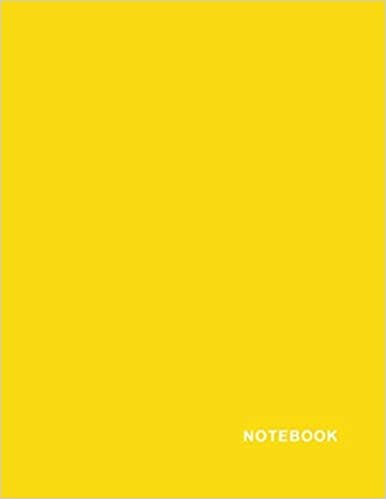 indir Notebook: Large - 8.5x11 inches, college ruled/lined, 110 pages, Plain color cover- &quot;Yellow&quot;, Notebook for students, Composition book, Journal, Diary