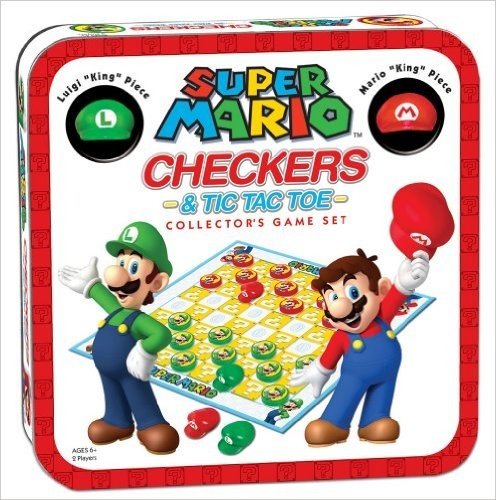 Super Mario Checkers & Tic Tac Toe Collector's Game