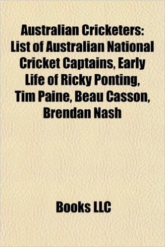 Australian Cricketers: Donald Bradman, Ricky Ponting, Adam Gilchrist, Bill O'Reilly, Cameron White, Shane Warne