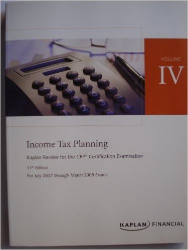 CFP Live Review Vol 4: Income Tax Planning 11E