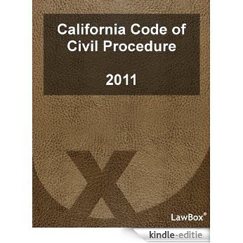 California Code of Civil Procedure 2011 (English Edition) [Kindle-editie] beoordelingen