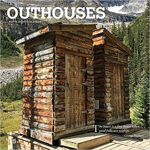 Outhouses - Toilettenhäuschen 2021 - 18-Monatskalender: Original BrownTrout-Kalender