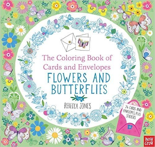 The Coloring Book of Cards and Envelopes: Flowers and Butterflies