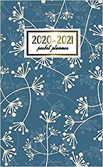 indir 2020-2021 Pocket Planner: Cute Blue &amp; White Floral Two-Year (24 Months) Monthly Pocket Planner &amp; Agenda | 2 Year Organizer with Phone Book, Password Log &amp; Notebook