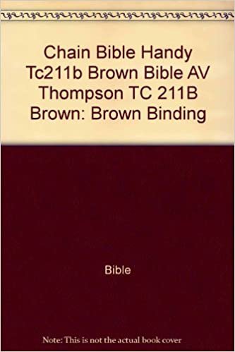 Chain Bible Handy Tc211b Brown Bible AV Thompson TC 211B Brown: Brown Binding