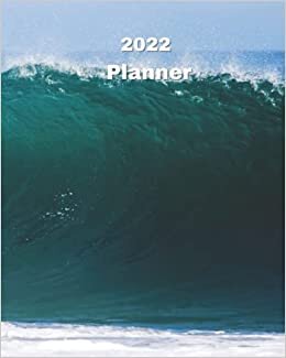 indir 2022 Planner: Big Ocean Waves - Monthly Calendar with U.S./UK/ Canadian/Christian/Jewish/Muslim Holidays– Calendar in Review/Notes 8 x 10 in.- Tropical Beach Vacation Travel