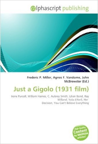 Just a Gigolo (1931 Film)