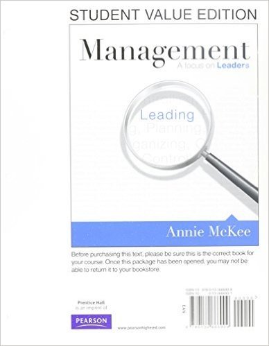 Management: A Focus on Leaders, Student Value Edition Plus Mymanagementlab with Pearson Etext -- Access Card Package