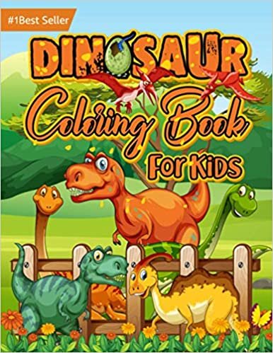 indir Dinosaur Coloring Book For Kids: Large Jumbo Educational Toddler Preschool Kindergarten Age 2-4 3-5 3-8 5-7 4-8 Books Year Old Gifts Little Kid Boys ... Best Gift 2021 (Kids Coloring Art, Band 2)