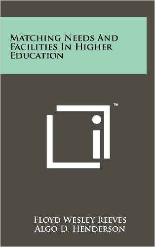 Matching Needs and Facilities in Higher Education
