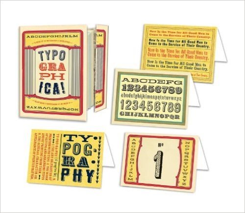 Typographica Note Card Book: A Book of 24 Note Cards