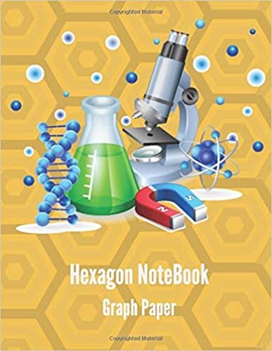 Hexagon Graph Paper: Small Hexagons 1/4 inch, 8.5 x 11 Inches Hexagonal Graph Paper Notebooks, 100 Pages - Lab Chemistry, Notebook for Science, ... Biochemistry Journal.(Mimosa Yellow Cover)