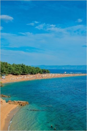 Zlatni Rat Beach on the Island of Brac, Croatia: Blank 150 Page Lined Journal for Your Thoughts, Ideas, and Inspiration