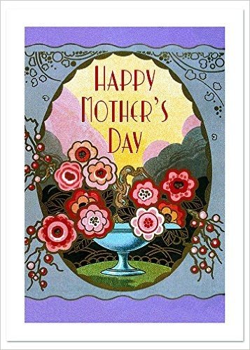 Art Nouveau Perfume Label Mother's Day Greeting Card