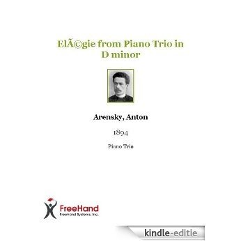 Elégie from Piano Trio in D minor [Kindle-editie]