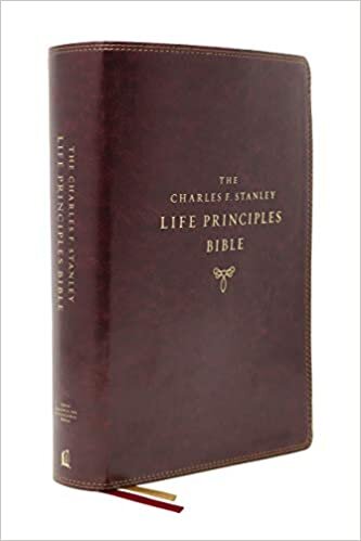 NASB, Charles F. Stanley Life Principles Bible, 2nd Edition, Leathersoft, Burgundy, Thumb Indexed, Comfort Print: Holy Bible, New American Standard Bible