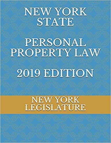 indir NEW YORK STATE PERSONAL PROPERTY LAW 2019 EDITION