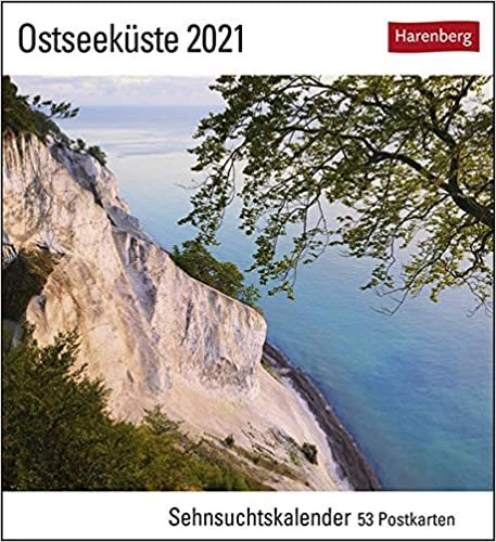 Ostseeküste 2021: Sehnsuchtskalender, 53 Postkarten