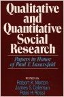 Qualitative and Quantitative Social Research: Papers in Honor of Paul F. Lazarsfeld