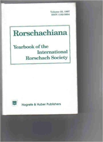Rorschachiana XXII: Yearbook International Society