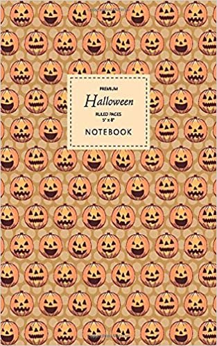 indir Halloween Notebook - Ruled Pages - 5x8 - Premium: (Muddy Edition) Fun Halloween Jack o Lantern notebook 96 ruled/lined pages (5x8 inches / 12.7x20.3cm / Junior Legal Pad / Nearly A5)