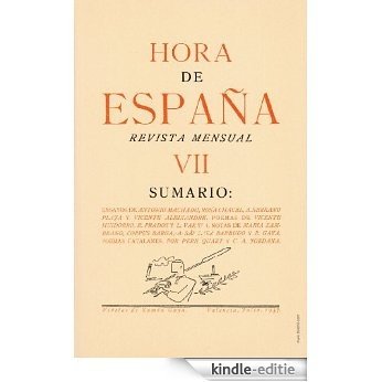 Hora de España. Julio 1937. Testimonios: españoles fuera de España. Oda a Barcelona (Spanish Edition) [Kindle-editie]