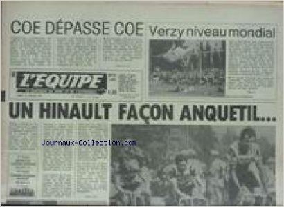 EQUIPE (L') [No 10936] du 13/07/1981 - COE DEPASSE COA - VERZY - HINUALT FACON ANQUETIL.
