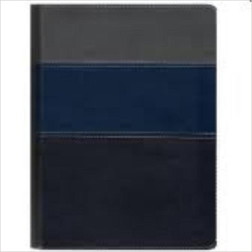 Biblia Thompson - Capa Luxo Azul E Cinza