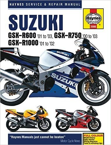 Suzuki GSX-R600 '01 to '03, GSX-R750 '00 to '03 & GSX-R1000 '01 to '02 baixar