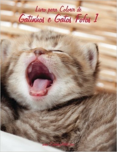Livro Para Colorir de Gatinhos E Gatos Fofos 1