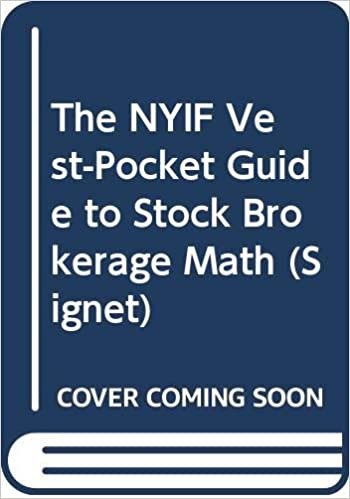 The NYIF Vest-Pocket Guide to Stock Brokerage Math (Signet)