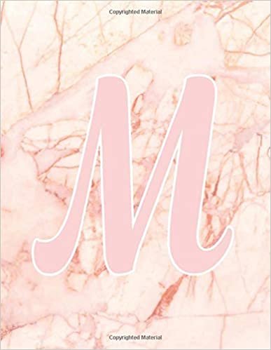 indir Rose pink M Monogram Initial letter M Notebooks Journals gifts for kids, Girls and Women who like marbles, Writing &amp; Note Taking - 120 pages of ... Book, Composition notebook, Journal or Diary