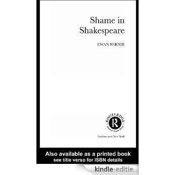 Shame in Shakespeare (Accents on Shakespeare) [Kindle-editie]