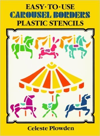 Easy-To-Use Carousel Borders Plastic Stencils