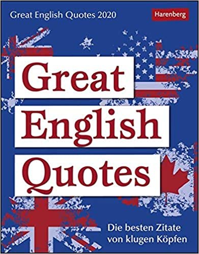 Gallagher, J: Great English Quotes - Kalender 2020