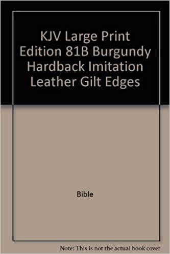 KJV Large Print Edition 81B Burgundy Hardback Imitation Leather Gilt Edges