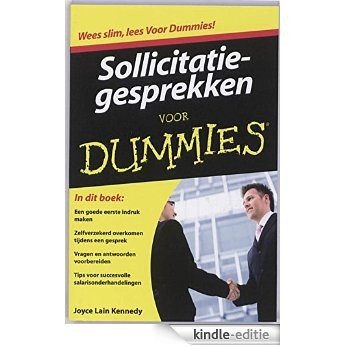Sollicitatiegesprekken voor Dummies, pocketeditie [Kindle-editie]