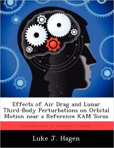 Effects of Air Drag and Lunar Third-Body Perturbations on Orbital Motion Near a Reference Kam Torus