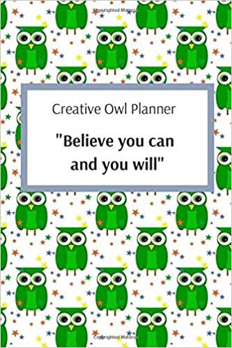 indir Believe You Can. Creative Owl Planner: Personal Creative Planner for Kids, Green Owls Funny Cover, Journal, Diary (110 Pages, Blank, 6 x 9)