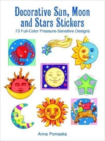 Decorative Sun, Moon and Stars Stickers