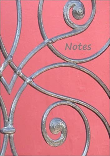 Notizbuch / Notes - Antik, rot: Eisenkunst - DIN A5, liniert, 110 Seiten
