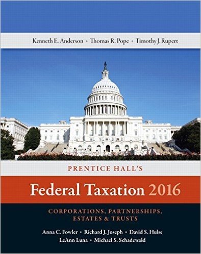 Prentice Hall's Federal Taxation 2016 Corporations, Partnerships, Estates & Trusts Plus Myaccountinglab with Pearson Etext -- Access Card Package