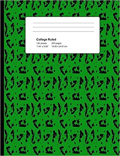 College Ruled 200 Pages: Dark Green Mermaids Composition Notebook, Mermaids College Composition Book, Notebook For Girls That Love Mermaids, Pretty Mermaids Pattern