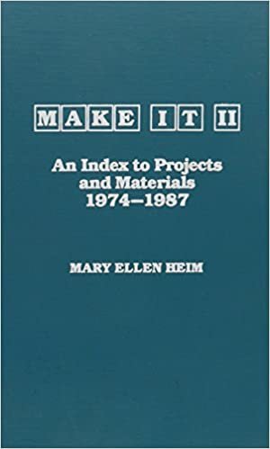 Make it: 1974-87 v. 2: An Index to Projects and Materials