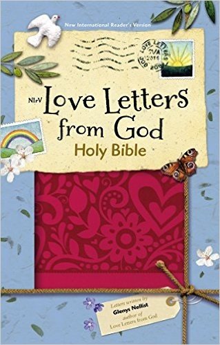NIRV Love Letters from God Holy Bible, Imitation Leather, Magenta