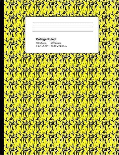 indir College Ruled 200 Pages: Yellow Gymnast Composition Notebook, Gymnastics Lover College Composition Book, Notebook For Gymnasts