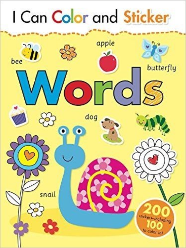 I Can Color and Sticker: Words