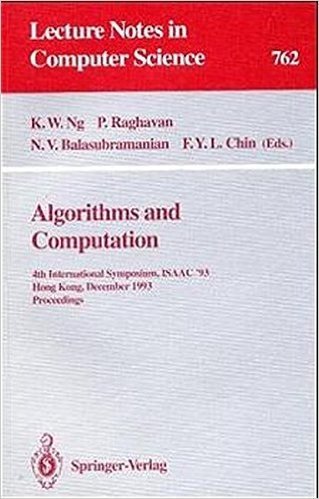 Algorithms and Computation: 4th International Symposium, Isaac '93, Hong Kong, December 15-17, 1993. Proceedings